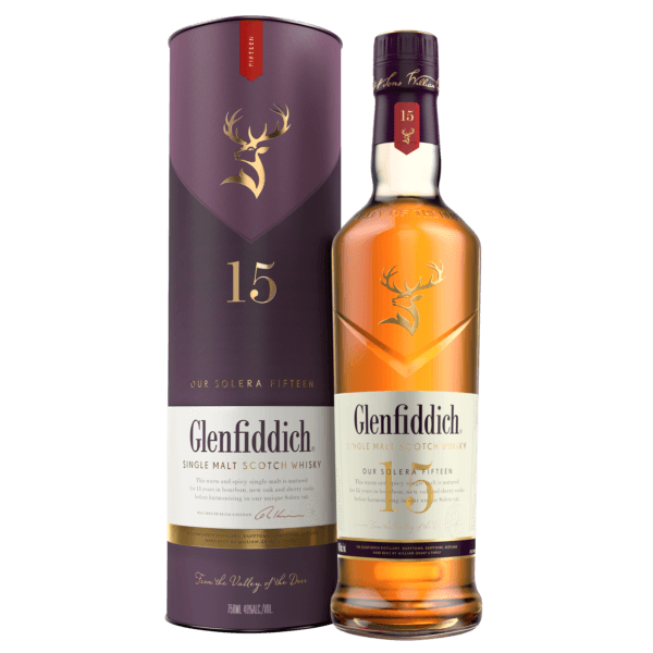  Glenfiddich 15yr Old Single Malt Scotch Whisky 750ml