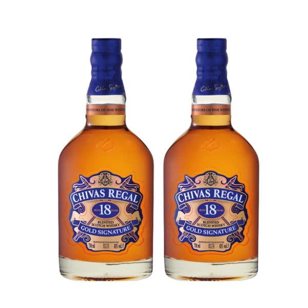 Chivas Regal 18yr Scotch Whisky 750ml Twin Pack