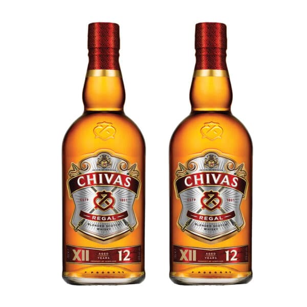  Chivas Regal 12yr Scotch Whisky 750ml Twin Pack