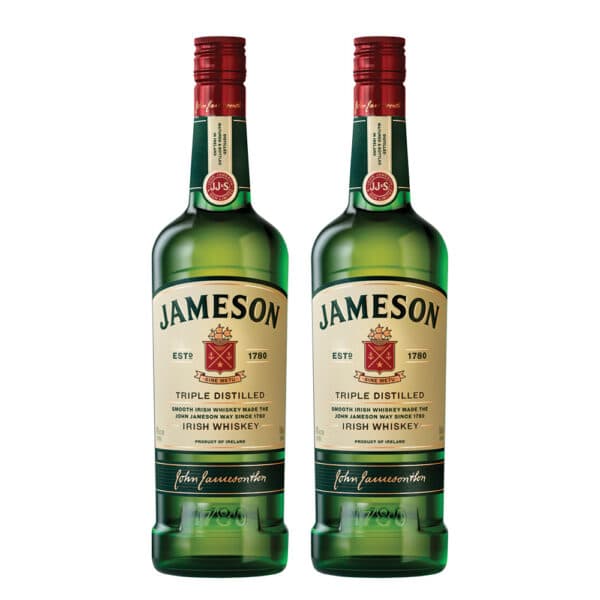  Jameson Original Whiskey 750ml Twin Pack